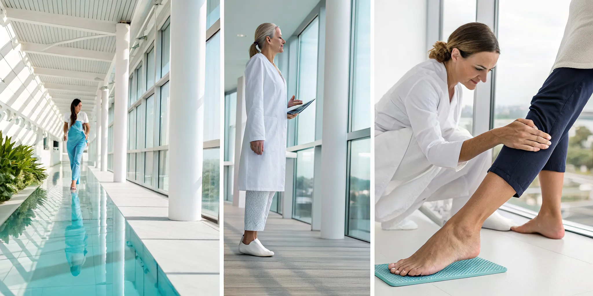 Non-surgical treatment for neuropathy in feet performed by a medical professional.