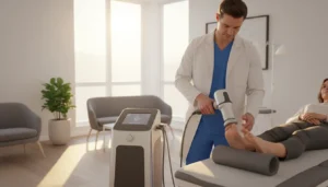 Shockwave therapy for plantar fasciitis heel pain