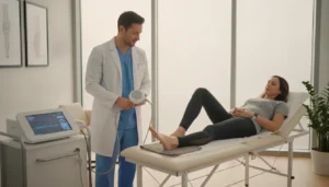 Shockwave therapy for plantar fasciitis in a podiatry clinic