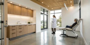 A doctor explains the best treatment for Charcot foot without surgery to a patient.